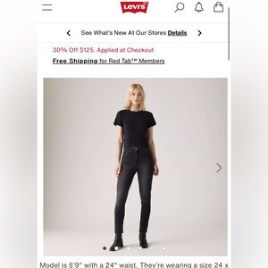 Levi’s 721 High Rise Skinny Jean